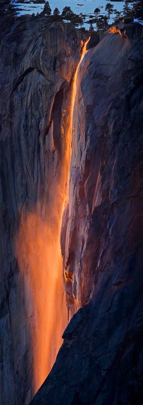 Yosemite Waterfall Of Fire